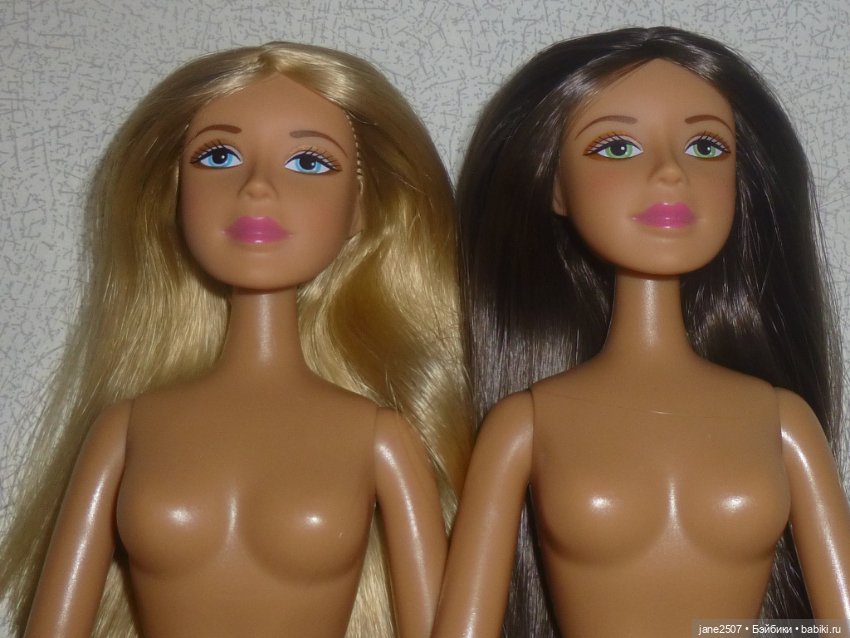 Игровая шарнирная кукла 30 см (Китай) новая - размер Барби - лот из двух (блондинка и шатенка) (фото 7)