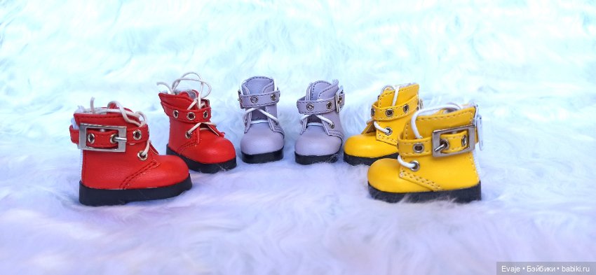 Ботиночки с пряжкой, размер 1/6 - 3 цвета
