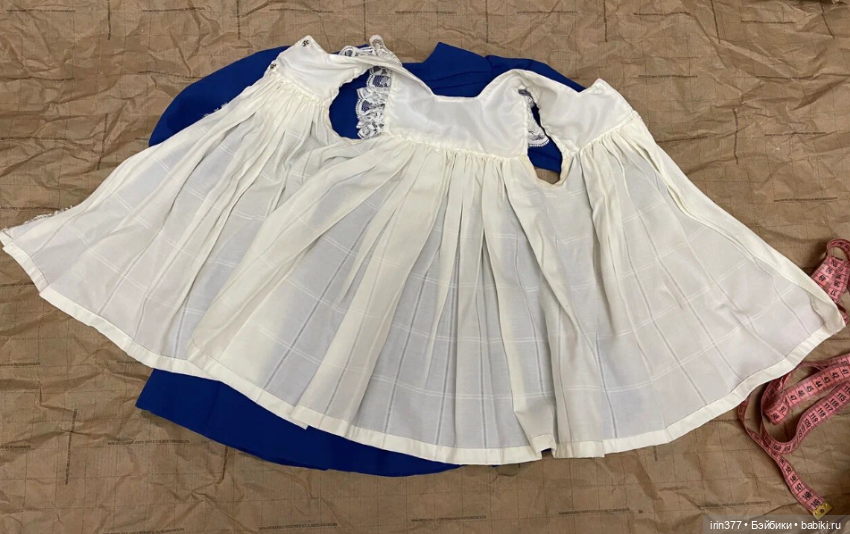 Комплект платье + фартук для куклы (фото 5)