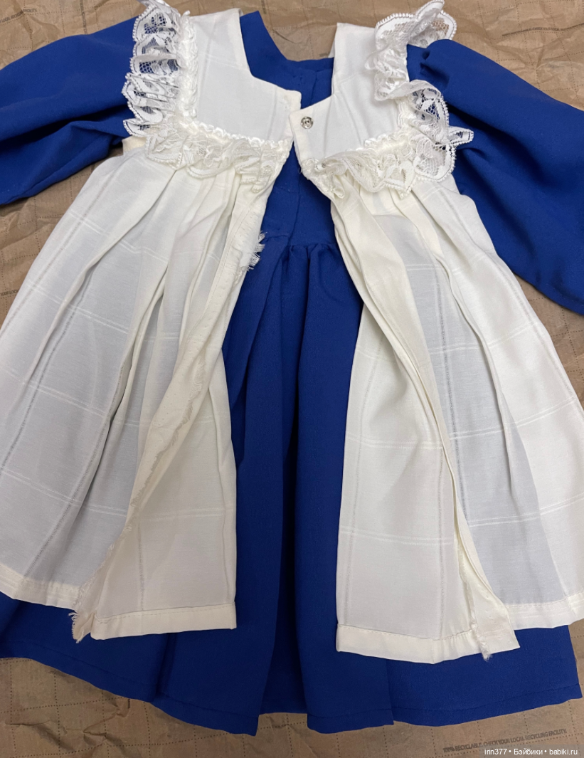 Комплект платье + фартук для куклы (фото 4)