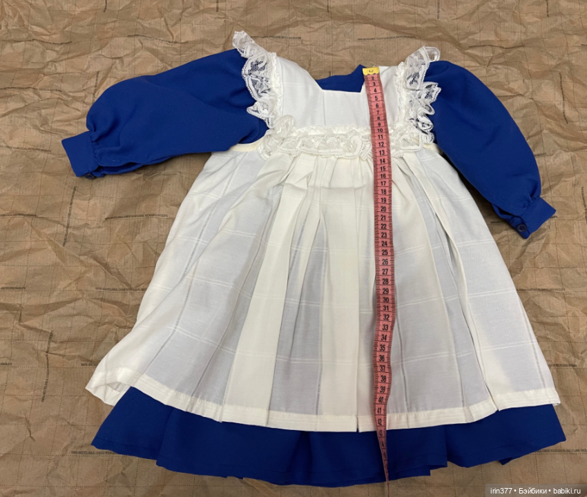 Комплект платье + фартук для куклы
