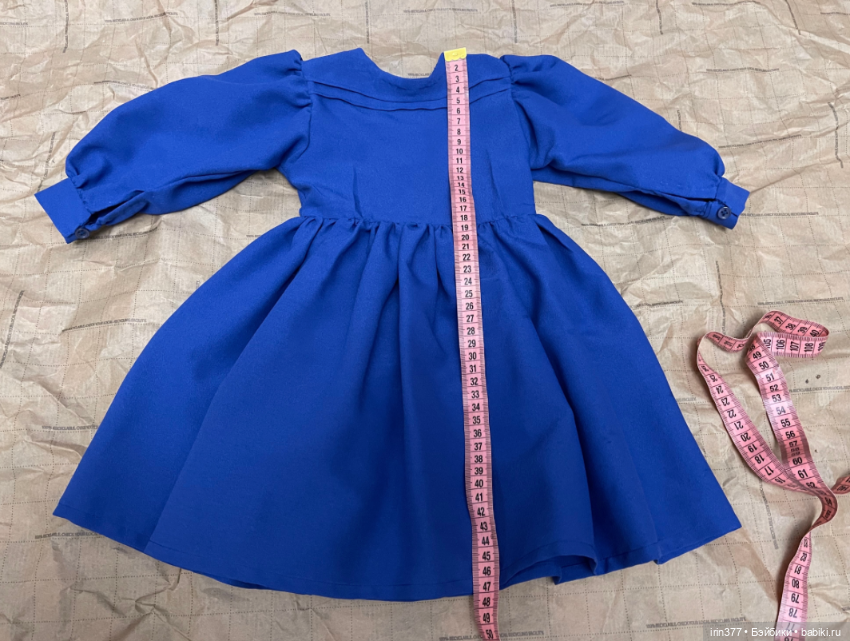 Комплект платье + фартук для куклы (фото 8)