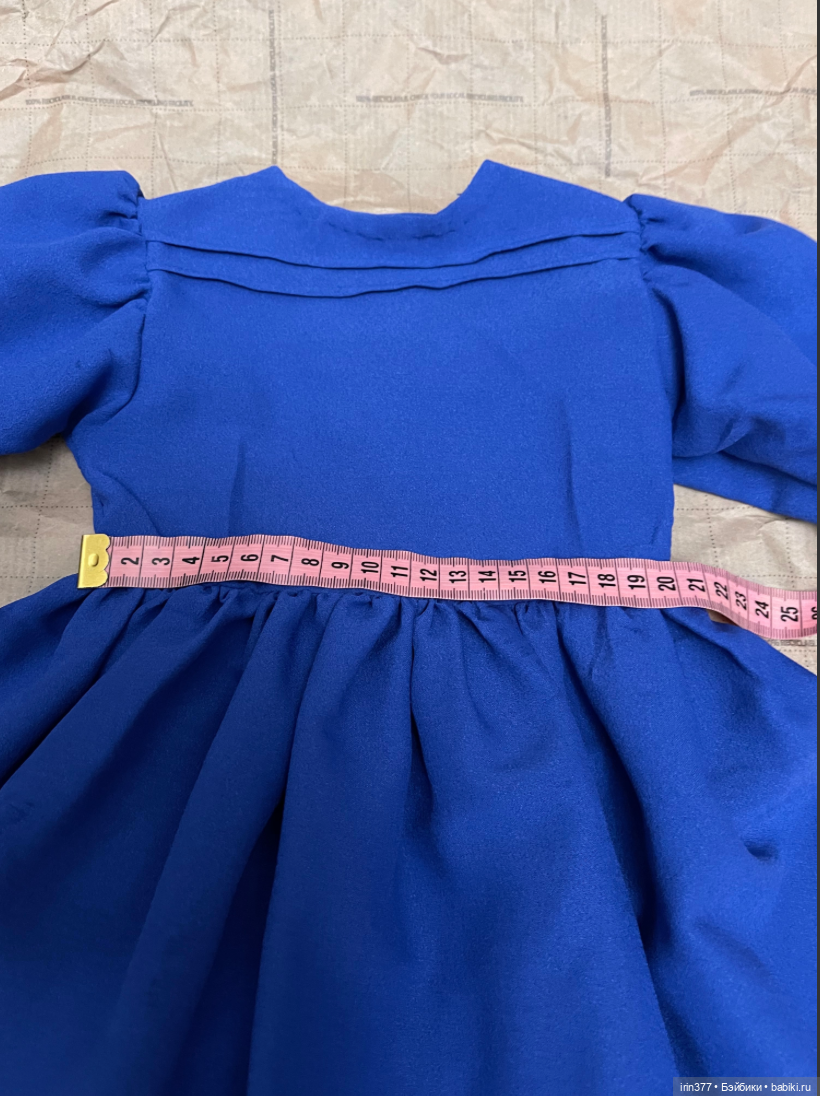 Комплект платье + фартук для куклы (фото 10)