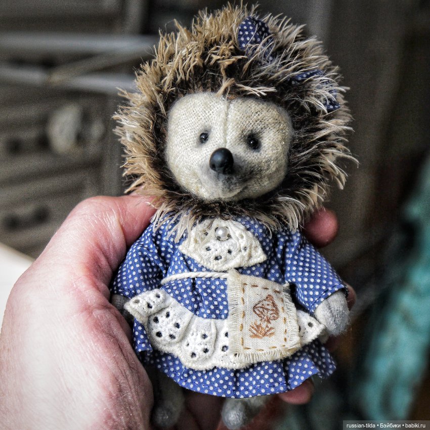 Ëжик Тедди девочка — Авторские игрушки (фото 3)