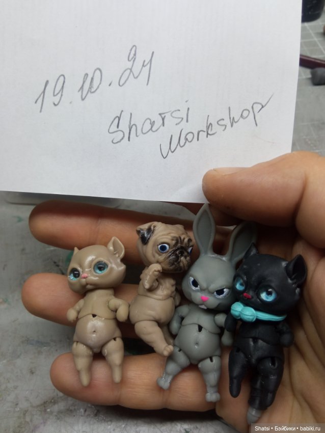 Котики, мопсы и зайцы — Кукольная миниатюра и румбокс (фото 4)