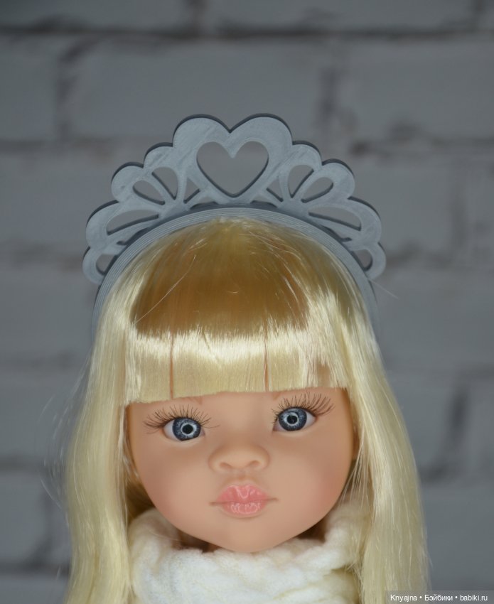 Ободки "Диадема" с сердечком на кукол Паола Рейна в остатке