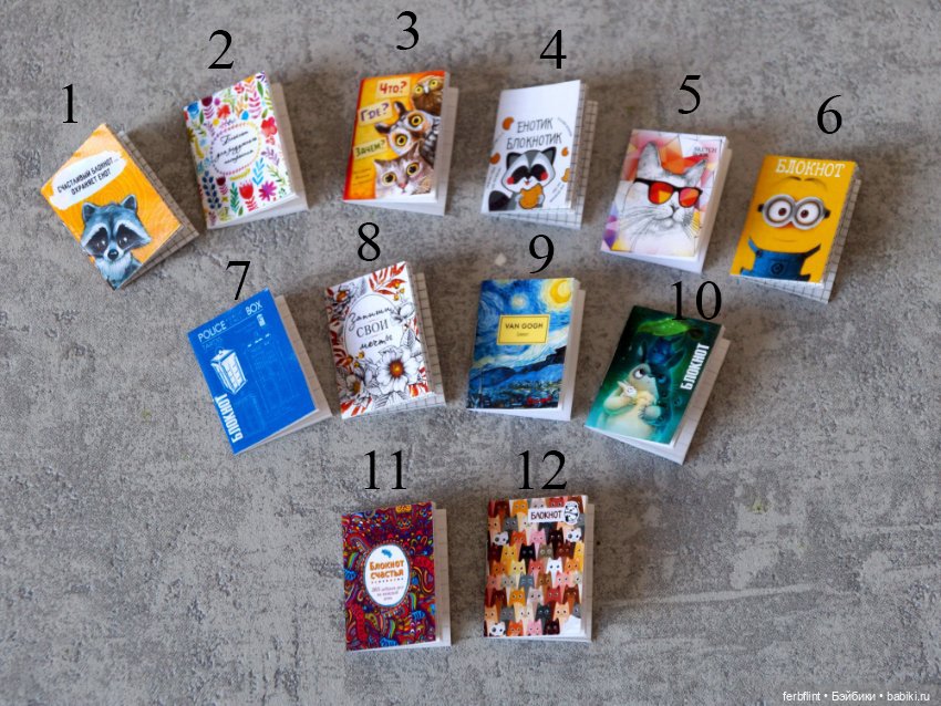 Блокноты в масштабе 1:6 — Миниатюра для кукол (фото 2)