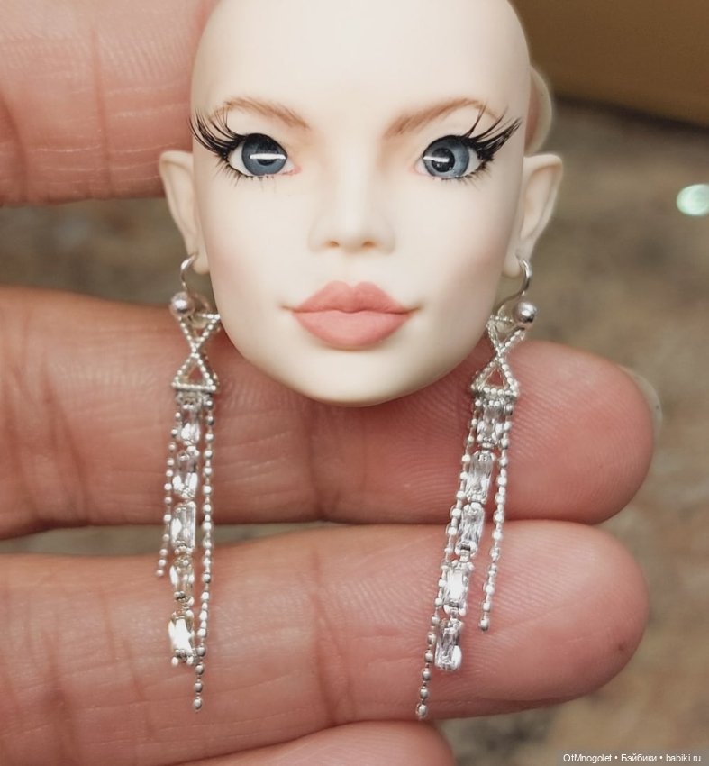 Серьги для кукол 1:6 1:5 1:4 (фото 6)