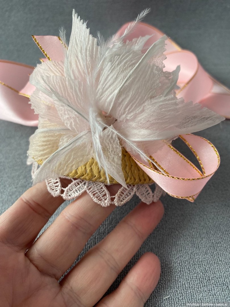 Шляпа капор с цветком — Шляпы