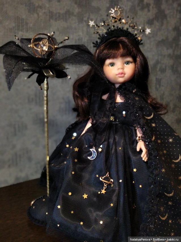 Одежда для кукол Paola Reina / Паола Рейна. Авторский комплект " Царица ночи"