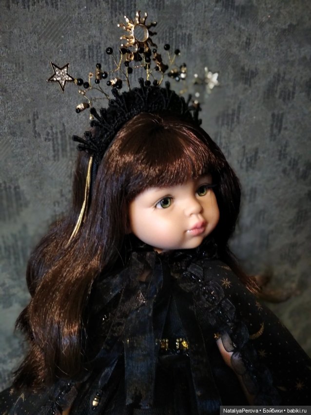 Одежда для кукол Paola Reina / Паола Рейна. Авторский комплект " Царица ночи" (фото 2)