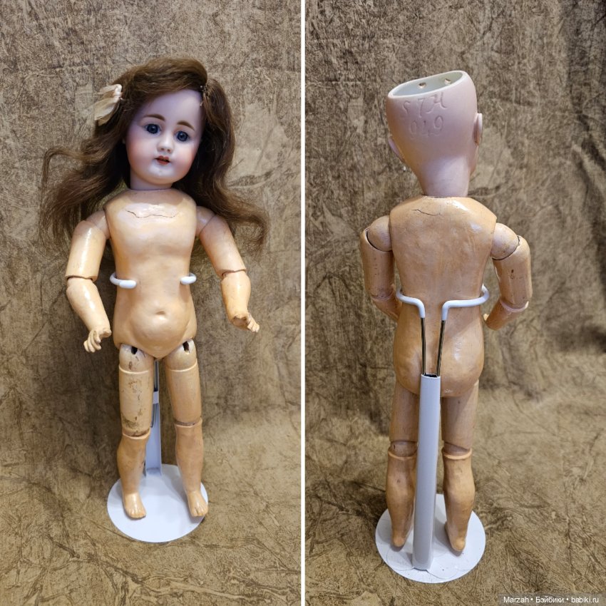 Редкая антикварная куколка от Simon&Halbig 949 молд (фото 10)