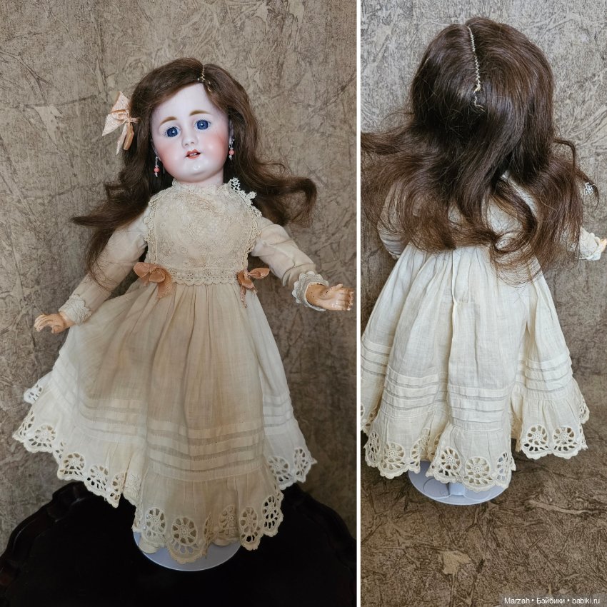 Редкая антикварная куколка от Simon&Halbig 949 молд (фото 9)