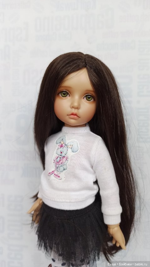 Парики 6-7" - Прямой с пробором, без челки - 6 цветов