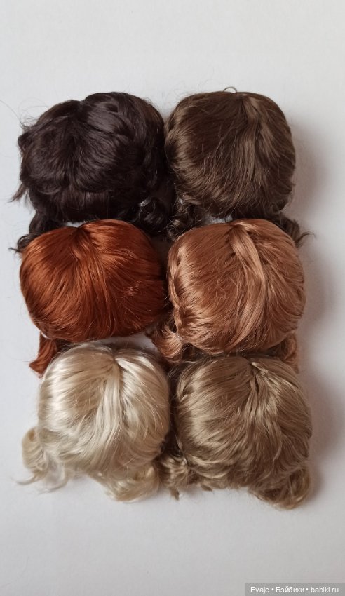 Парики 7-8" — Французские косички, 6 цветов