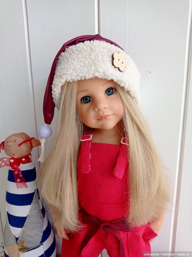 Новогодняя шапочка с сиреневой бусиной 💜 (фото 2)