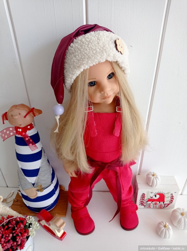 Новогодняя шапочка с сиреневой бусиной 💜 (фото 3)