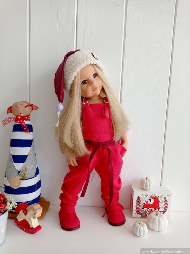 Новогодняя шапочка с сиреневой бусиной 💜 (фото 7)