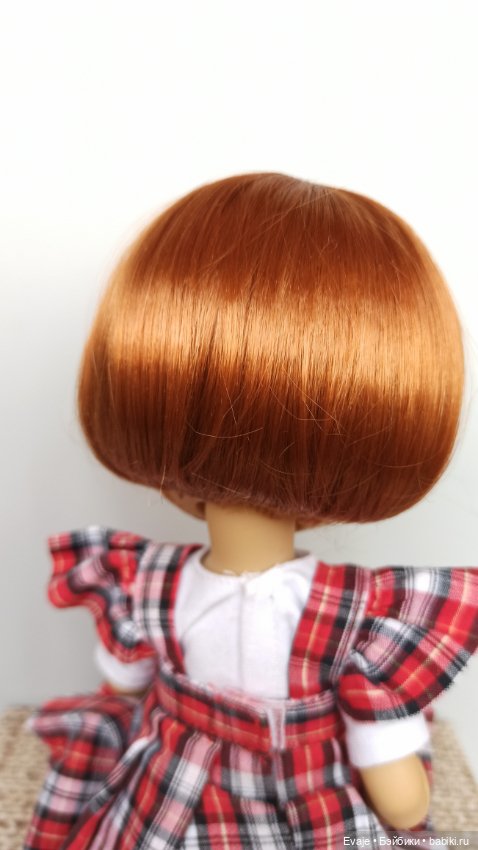 Парики 7-8" - Каре, 5 цветов. Подходят Meadow dolls 28 см, Ruby Red 31 см (фото 8)