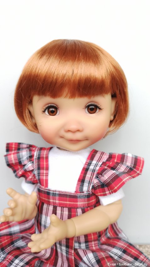 Парики 7-8" - Каре, 5 цветов. Подходят Meadow dolls 28 см, Ruby Red 31 см (фото 7)