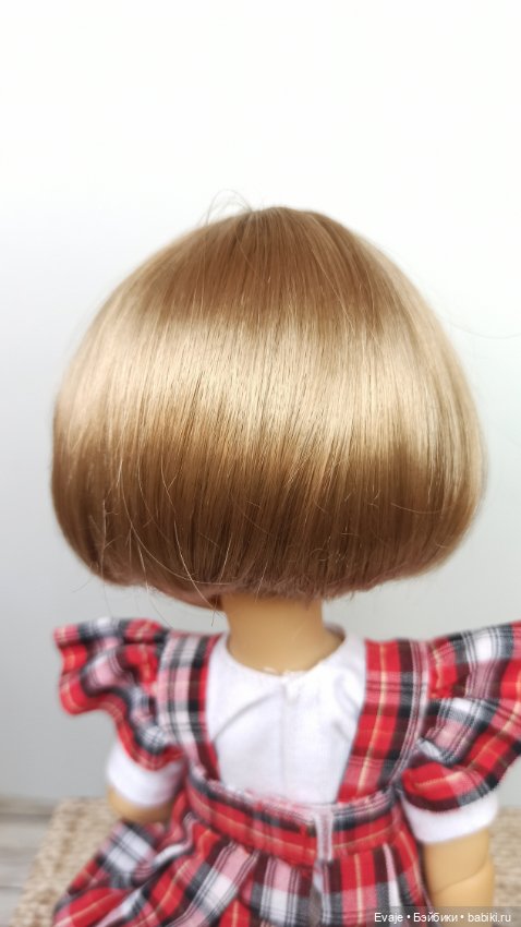 Парики 7-8" - Каре, 5 цветов. Подходят Meadow dolls 28 см, Ruby Red 31 см (фото 4)