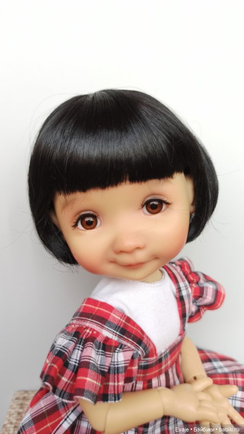 Парики 7-8" - Каре, 5 цветов. Подходят Meadow dolls 28 см, Ruby Red 31 см (фото 9)