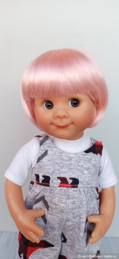 Парики 7-8" - Каре, 5 цветов. Подходят Meadow dolls 28 см, Ruby Red 31 см