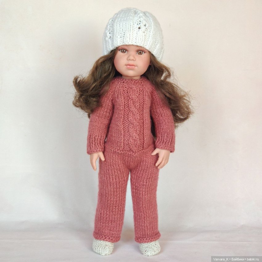 Llorens, большая артикуляционная кукла, шатенка, 42 см