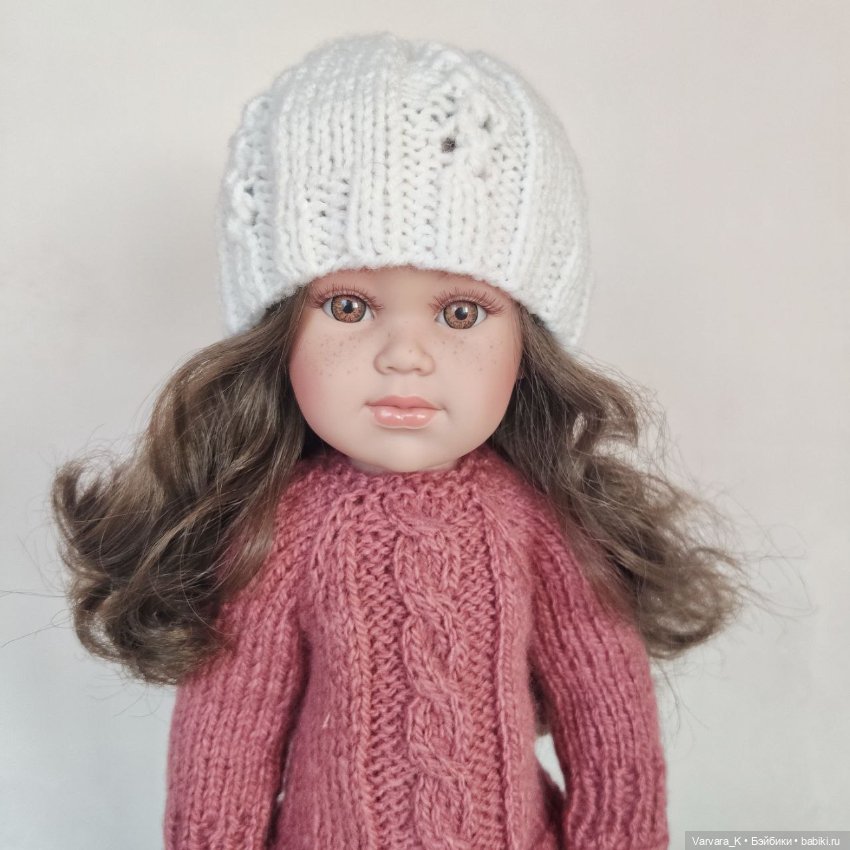 Llorens, большая артикуляционная кукла, шатенка, 42 см