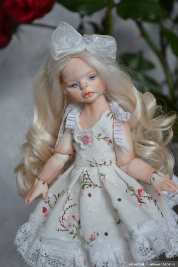 Шарнирная фарфоровая красотка 18см (фото 4)