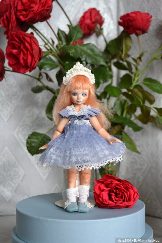 Шарнирная фарфоровая красотка 18см (фото 3)