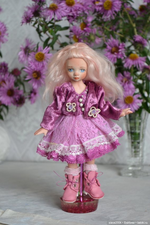 Шарнирная фарфоровая красотка 18см (фото 4)