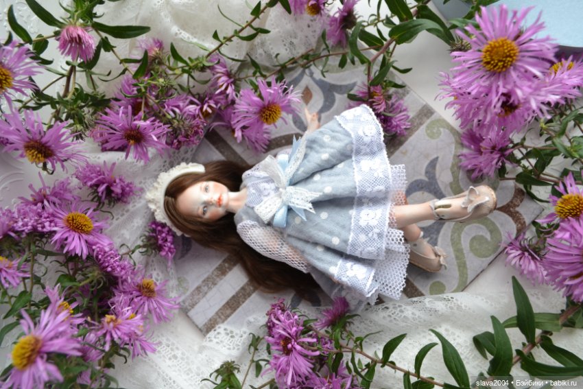 Шарнирная фарфоровая красотка 18см (фото 6)