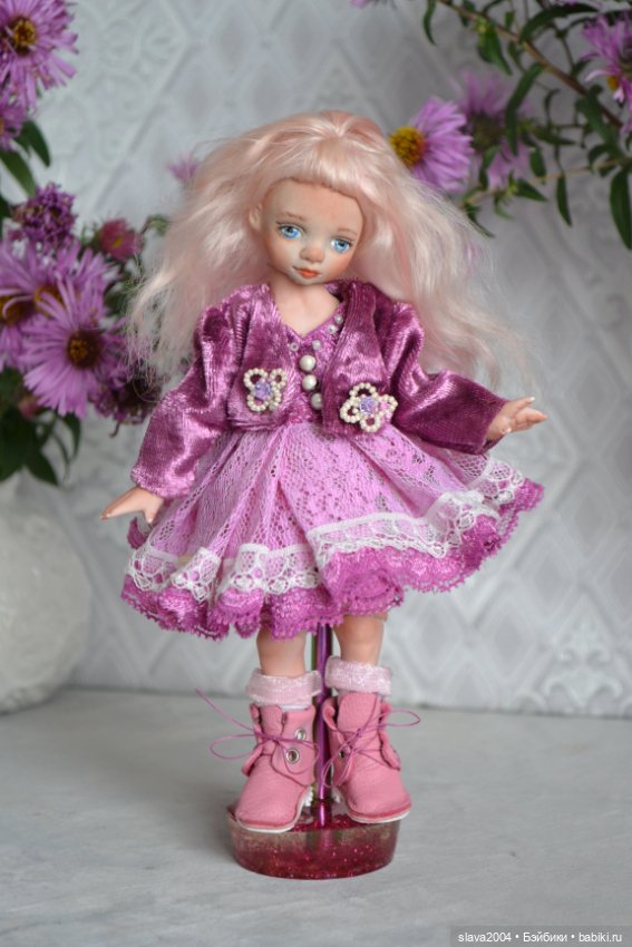 Шарнирная фарфоровая красотка 18см (фото 2)