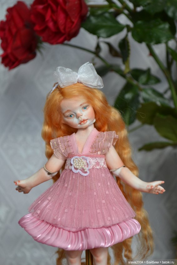 Шарнирная фарфоровая красотка 18см