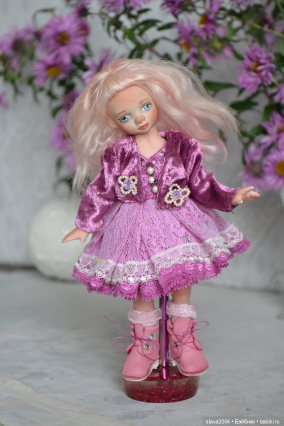 Шарнирная фарфоровая красотка 18см (фото 3)