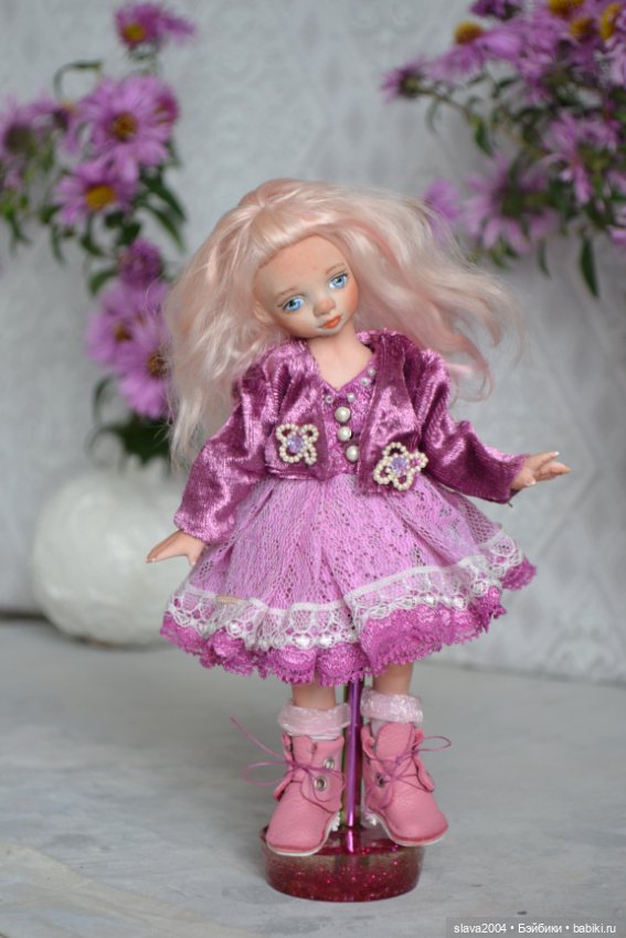 Шарнирная фарфоровая красотка 18см