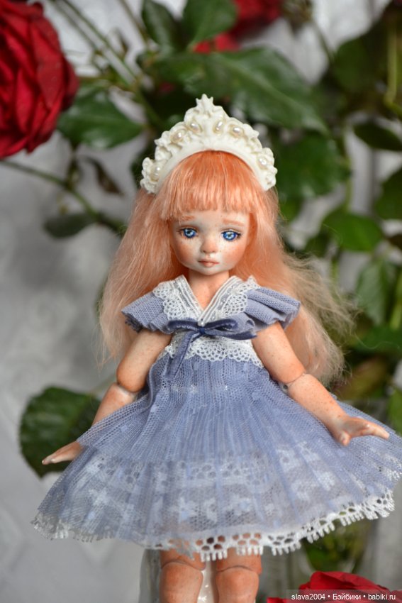 Шарнирная фарфоровая красотка 18см