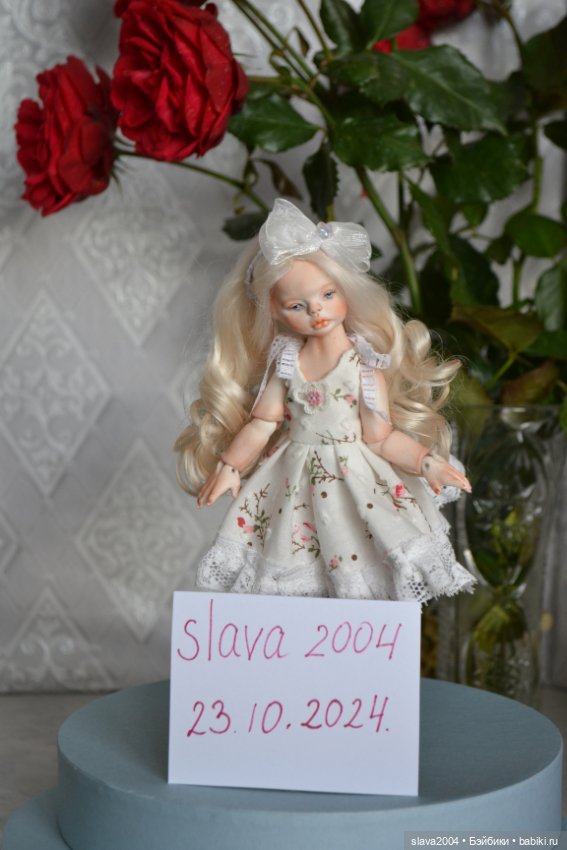 Шарнирная фарфоровая красотка 18см (фото 2)