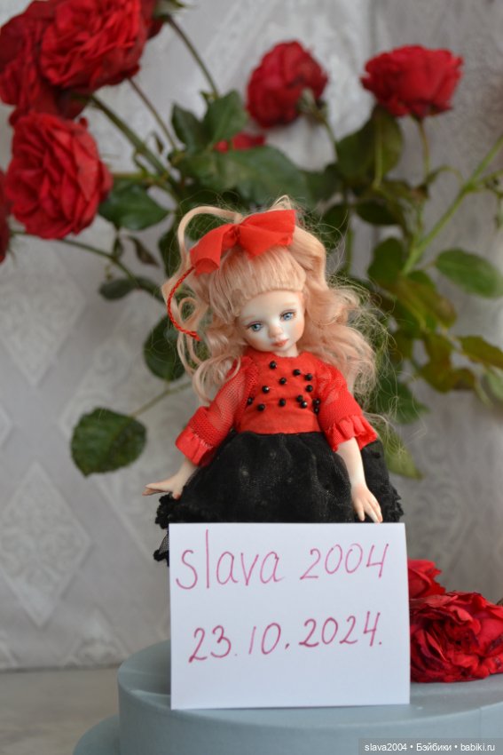 Шарнирная фарфоровая красотка 18см (фото 3)