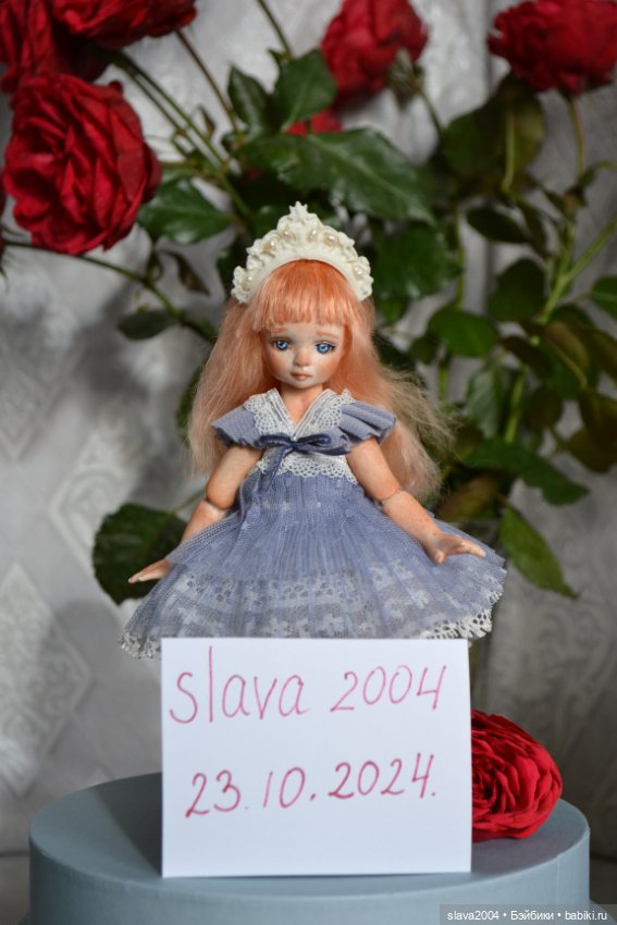 Шарнирная фарфоровая красотка 18см (фото 10)