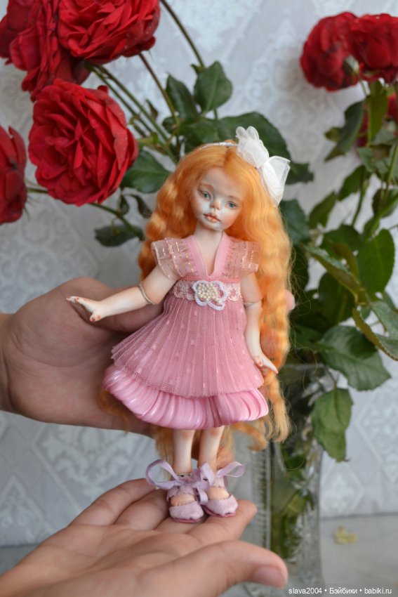 Шарнирная фарфоровая красотка 18см (фото 4)