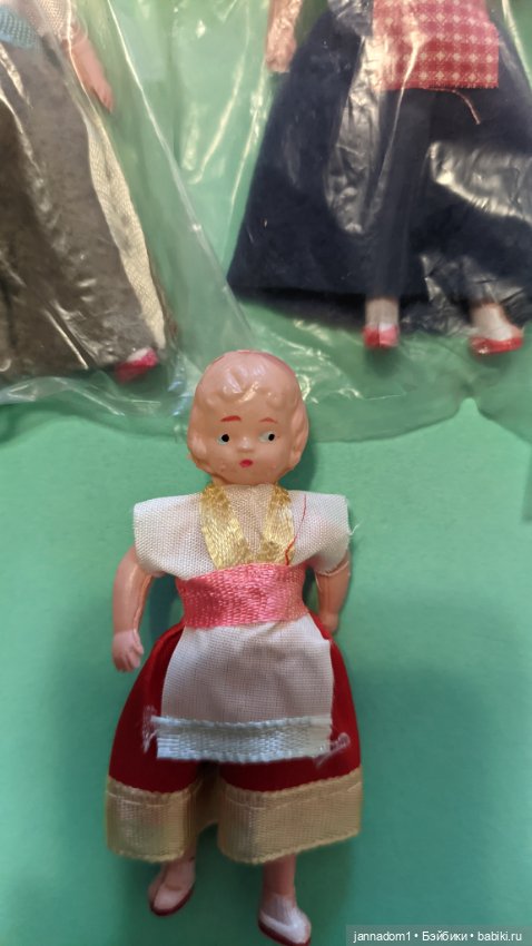 Маленькие винтажные японские куколки, новые, высотой 9,5 см (фото 8)