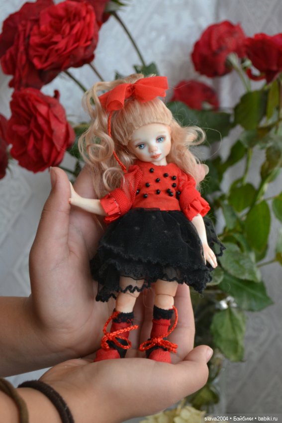 Шарнирная фарфоровая красотка 18см (фото 8)