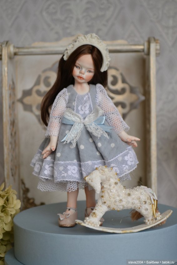 Шарнирная фарфоровая красотка 18см (фото 3)
