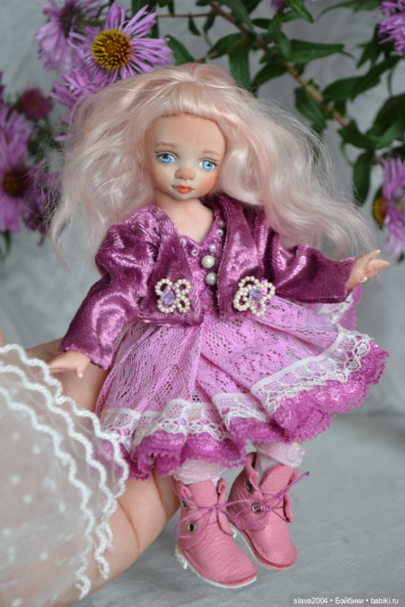 Шарнирная фарфоровая красотка 18см (фото 5)