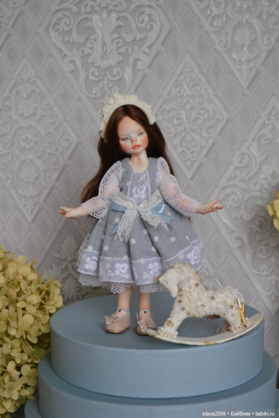 Шарнирная фарфоровая красотка 18см (фото 5)