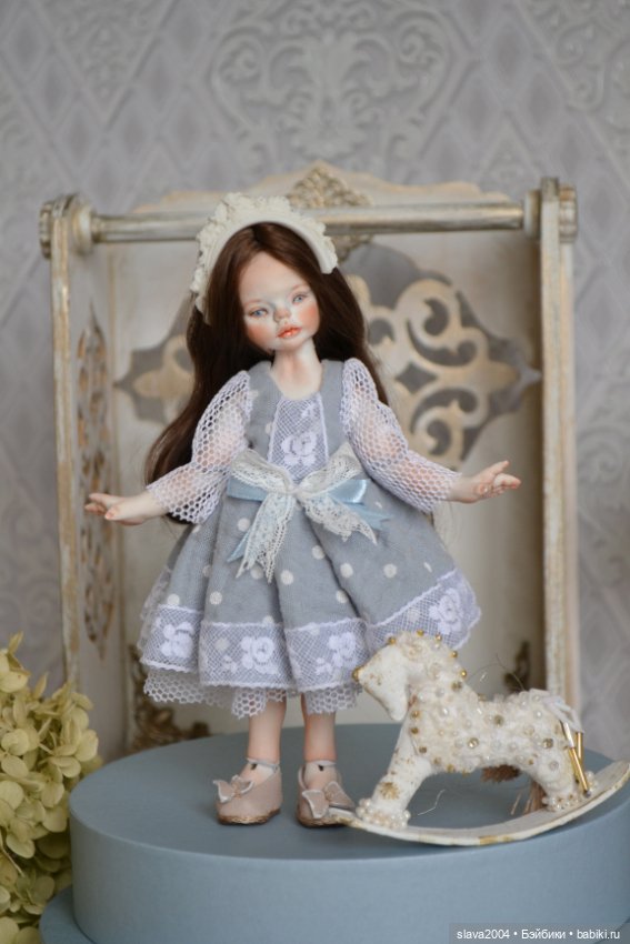 Шарнирная фарфоровая красотка 18см (фото 4)