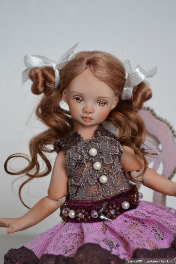 Шарнирная фарфоровая красотка 18см (фото 10)