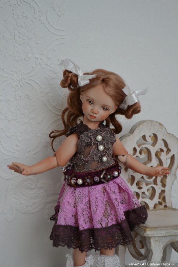 Шарнирная фарфоровая красотка 18см (фото 2)